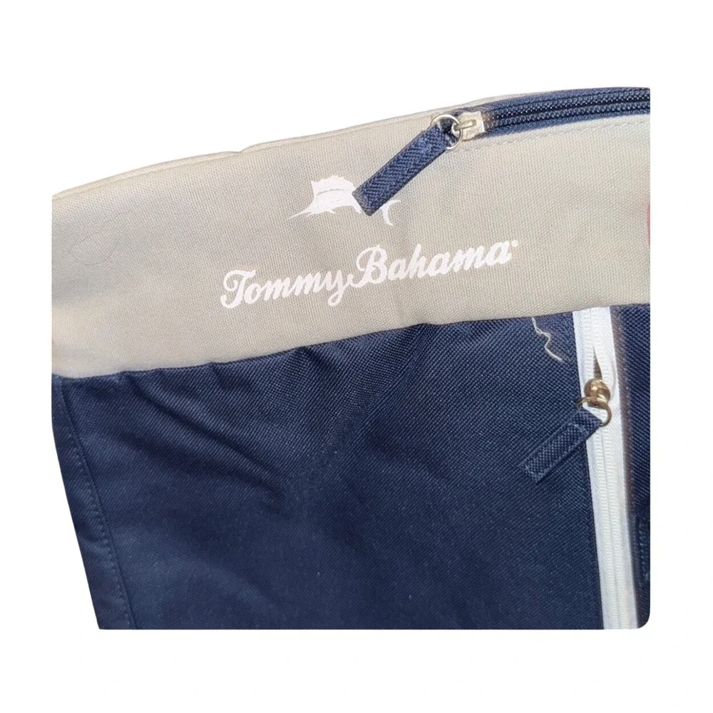 Tommy‎ Bahama Blue/Beige Duffle Bag Travel Gym Carry On